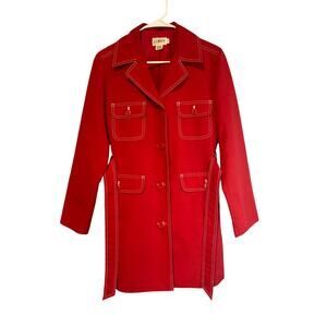 J. Crew Women's Vintage Red Coat Size 6